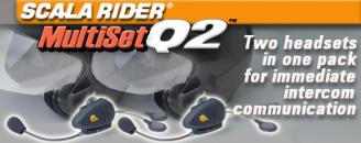 motorcycle Bluetooth Headsets from Cardo Scala Rider