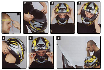 fitting guide for a helmet